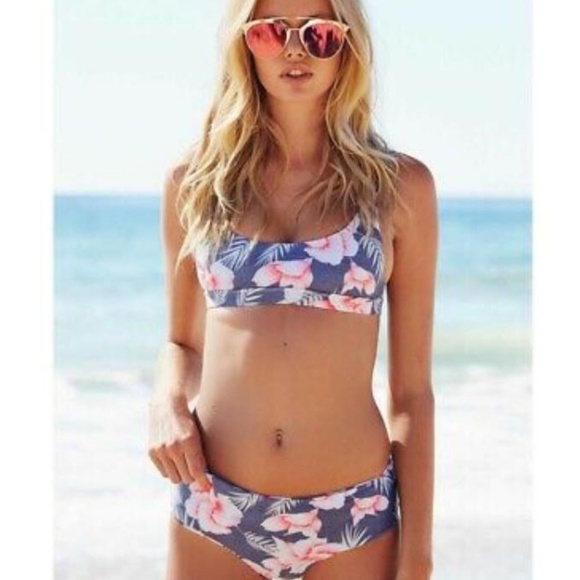Other - Sexy and Chic Blue/Pink Floral Bikini
